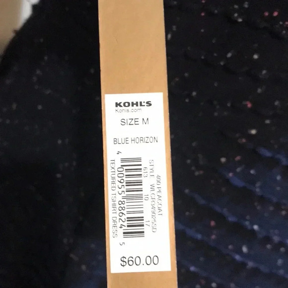 NWT Lauren Conrad Blue Horizon Cap Sleeves Fit and Flare Midi Dress-M - Picture 10 of 10